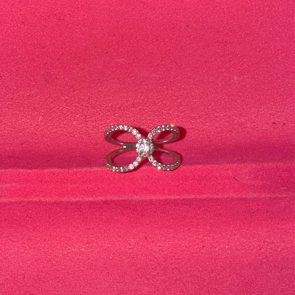 Elegant Handmade Diamond Ring✨14k White Gold Plated|Ring Infinity|Made in Turkey